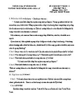 Đề khảo sát tháng 11 Ngữ văn lớp 6 - Năm học 2016-2017 - Trường THCS Thăng Long